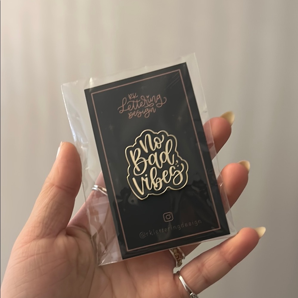No Bad Vibes Enamel Pin